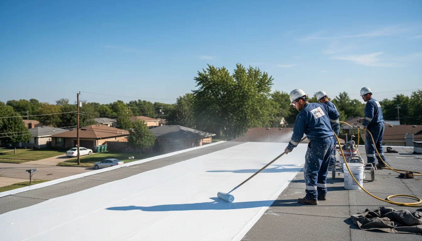 Commercial roof coating in Pleasant Hill, IA near me